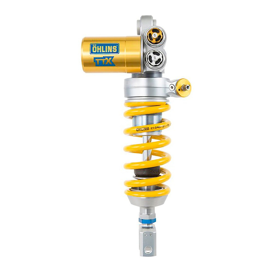 Ohlins TTX GP Owner's Manual