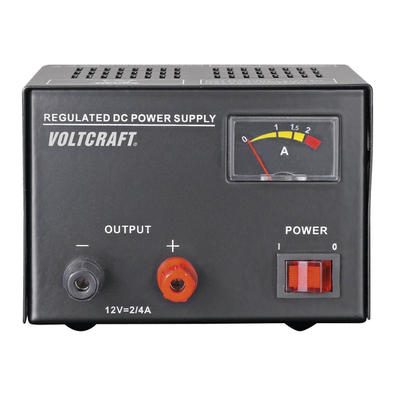 VOLTCRAFT FSP-1122 Operating Instructions Manual