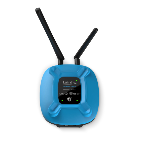 Laird Sentrius MG100 Regulatory Information