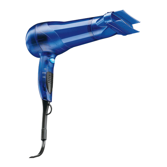 Conair translucent turbo styler 261 Instruction & Styling Manual