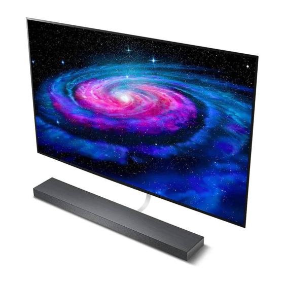 LG OLED65WX Series Quick Start Manual
