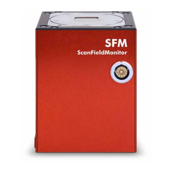 Primes ScanFieldMonitor SFM Original Instructions Manual
