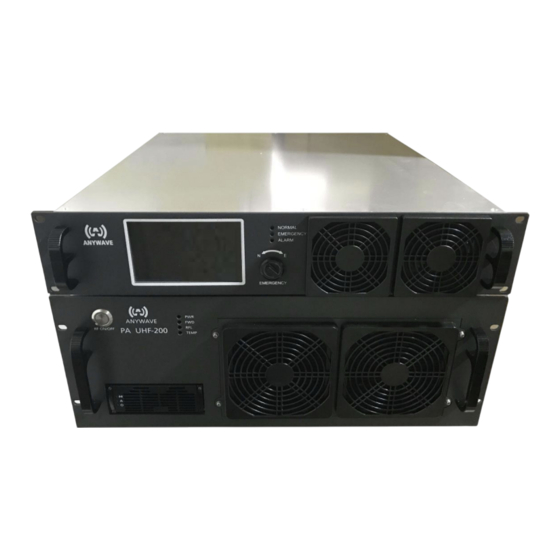Anywave PA-280W UHF Transmitter Manuals
