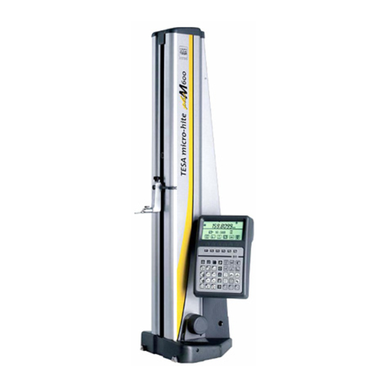 TESA Micro-Hite Plus M Instruction Manual