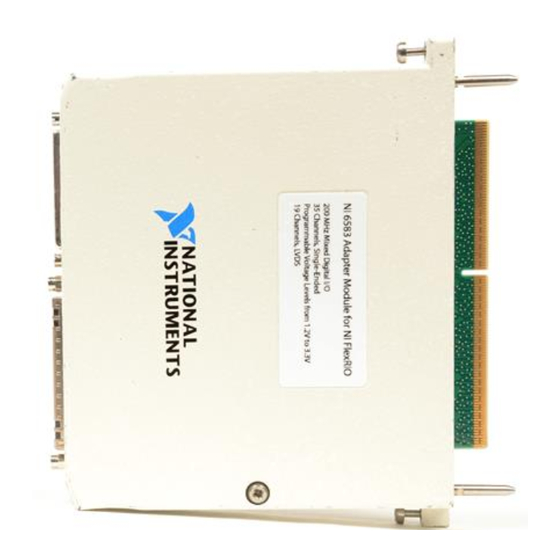 National Instruments NI 6583R User Manual And Specifications