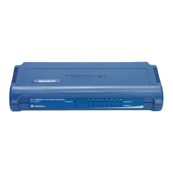 TRENDnet TE100-S8P User Manual