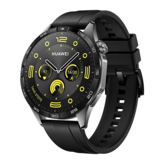 Huawei GT 4 Black Smartwatch Manuals