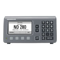 HEIDENHAIN ND 280 -  GUIDE Quick Reference Manual