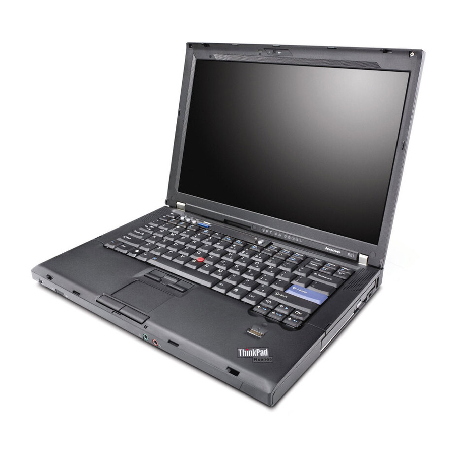 Lenovo ThinkPad R61e Troubleshooting Manual