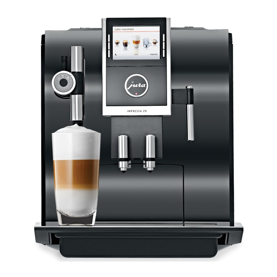 Jura IMPRESSA Z9 One Touch TFT Instructions For Use Manual