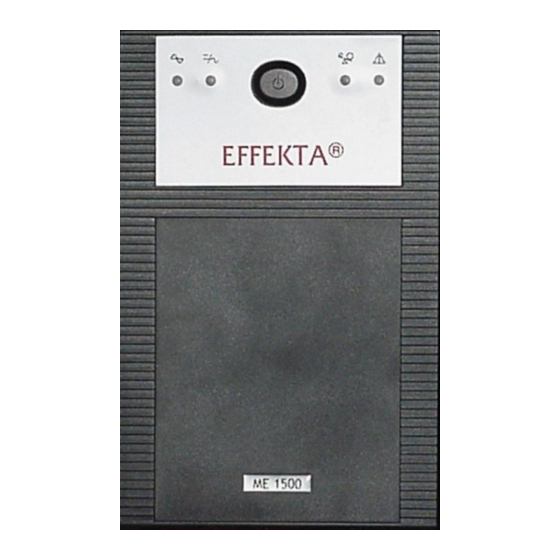 Effekta ME 1000 Instruction Manual