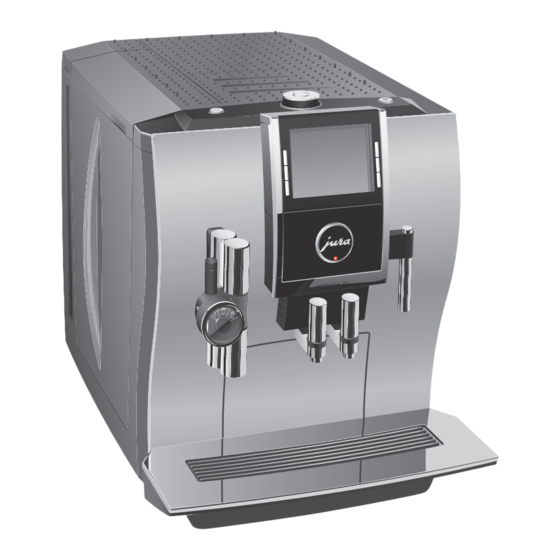 Jura IMPRESSA Z9 One Touch TFT Instructions For Use Manual