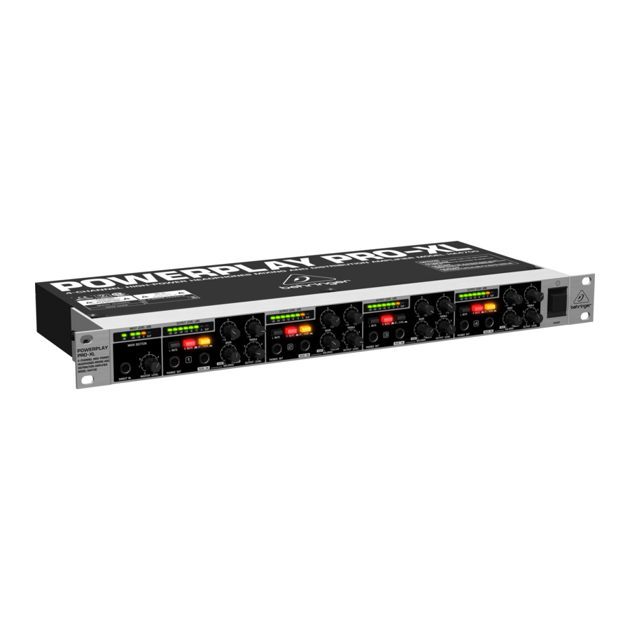 Behringer HA4700, HA8000 User Manual