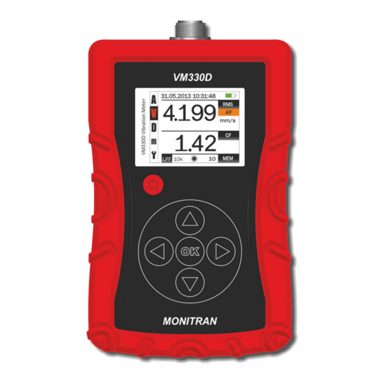 User Manuals: Monitran MTN/VM330D Vibration Meter