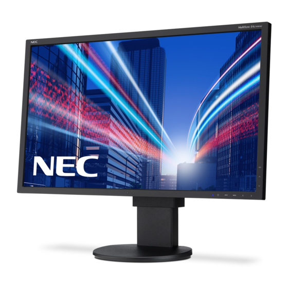 NEC MultiSync EA271Q User Manual
