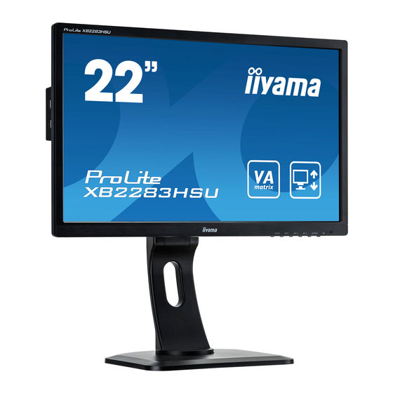 Iiyama ProLite XB2283HSU User Manual