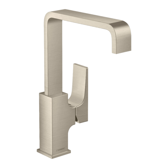 Hans Grohe Metropol 32511 Series Instructions For Use/Assembly Instructions