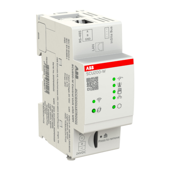 ABB SCU200 User Manual