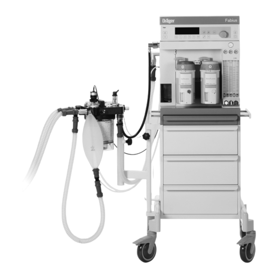 Dräger Medical Fabius-CE Instructions For Use Manual