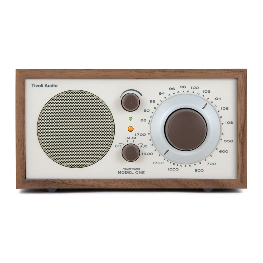 Tivoli Audio Model One Owner's Manual