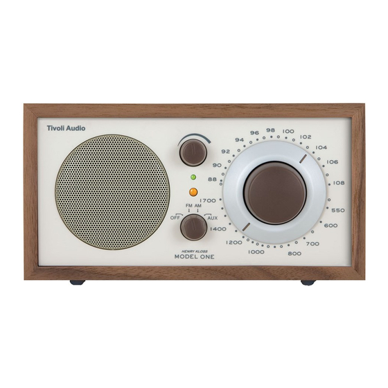 Tivoli Audio Model One Owner's Manual