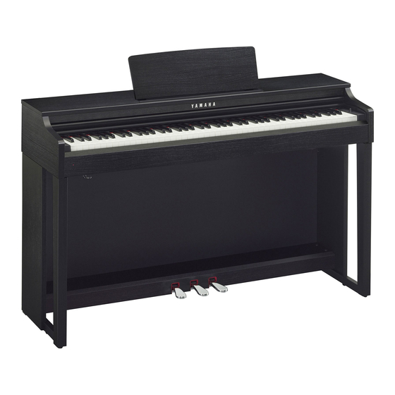 Yamaha clavinova CLP-525 Quick Operation Manual