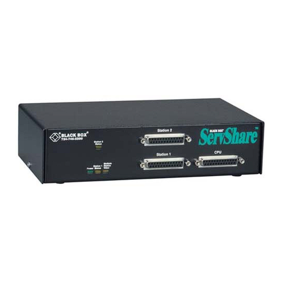 Black Box ServSwitch KV752AE User Manual