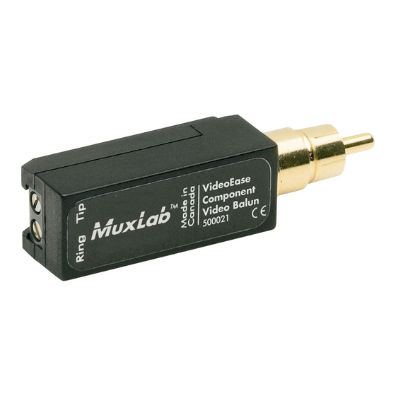 MuxLab 500021 Installation Instructions Manual
