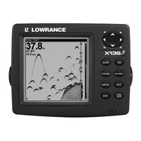 Lowrance X135 Operation Instructions Manual
