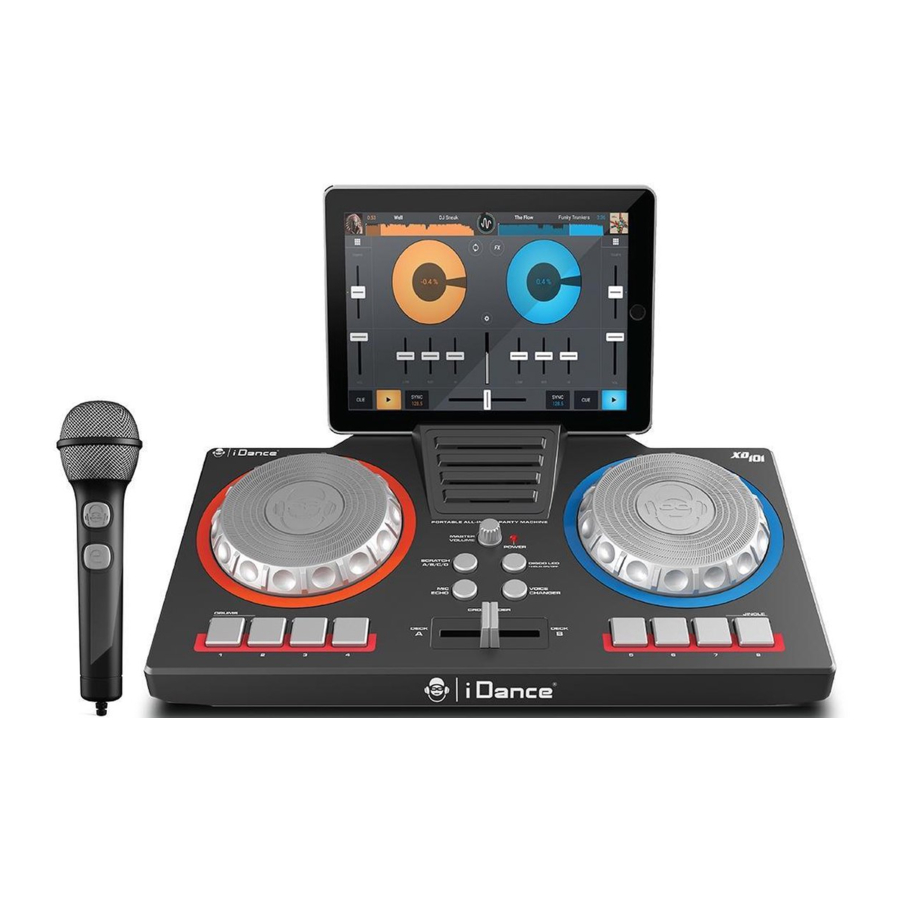 iDance XD 101 - Portable 3 in 1 Party Machine Manual