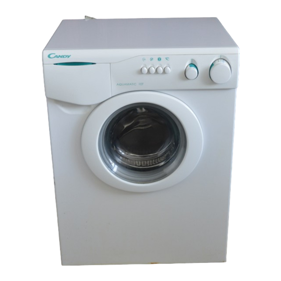 Candy Aquamatic 10 T User Instructions
