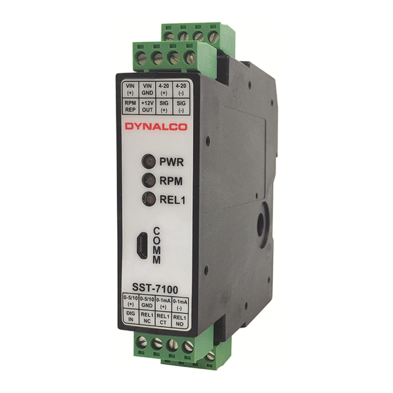 Dynalco SST7000 Installation And Operation Manual
