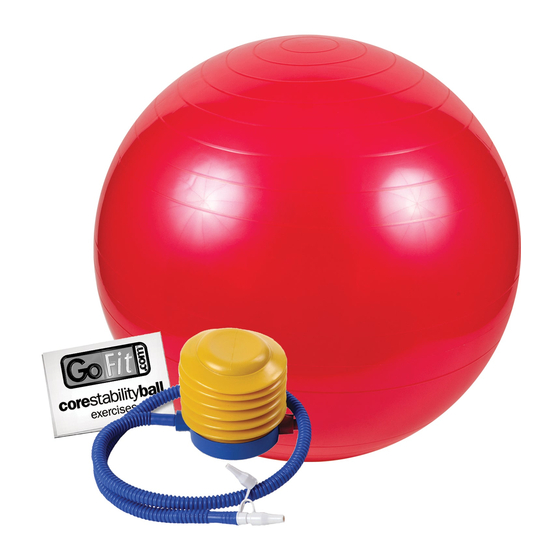 GoFit Stability Ball Training Manual