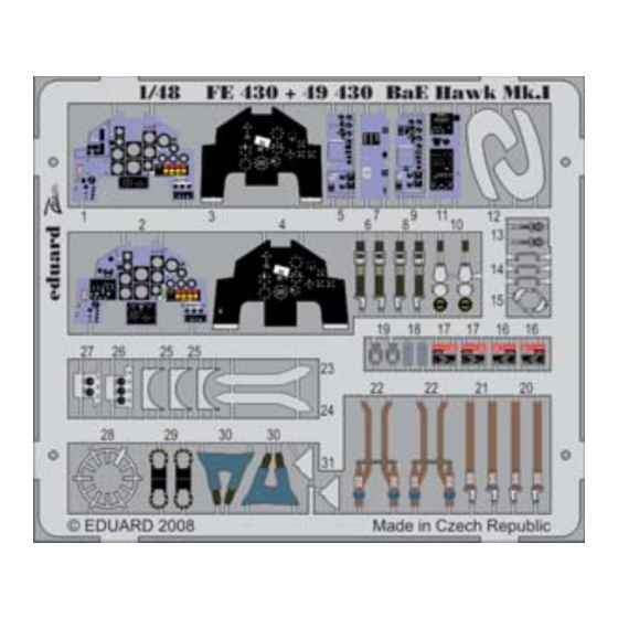 Eduard Zoom BaE Hawk Mk.I S.A. Assembly Instructions
