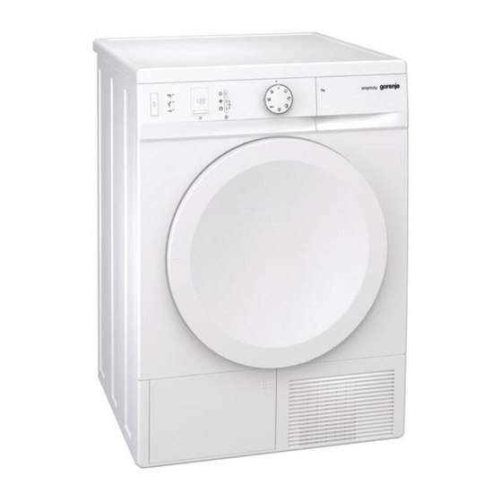 Gorenje SIMPLICITY D76SY2W Instructions For Use Manual