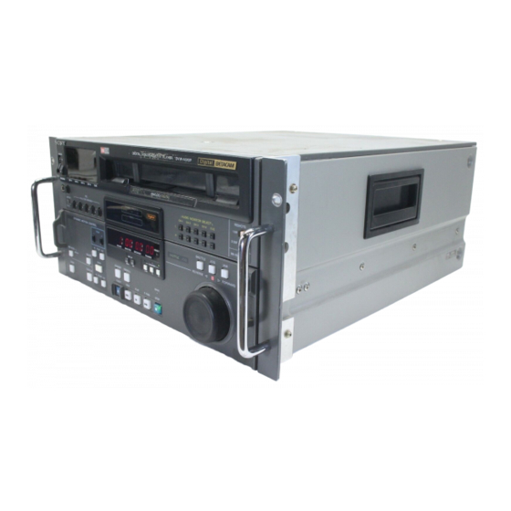 Sony DVW-510 Operation Manual