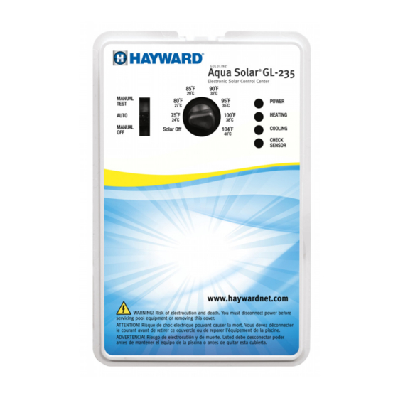 Hayward Aqua Solar GL-235 Operation And Installation Manual