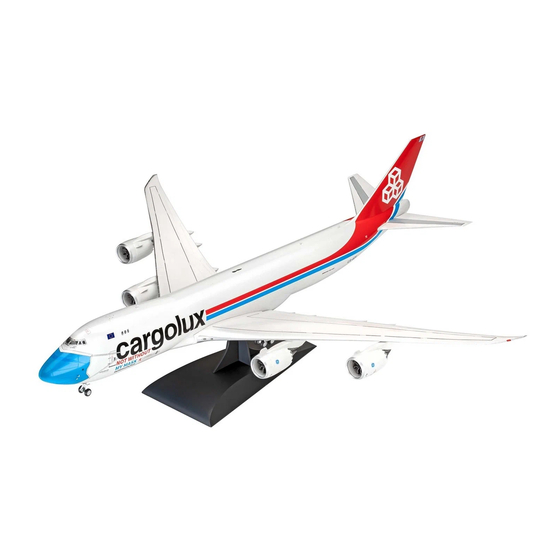 REVELL Boeing 747-8F Cargolux User Manual