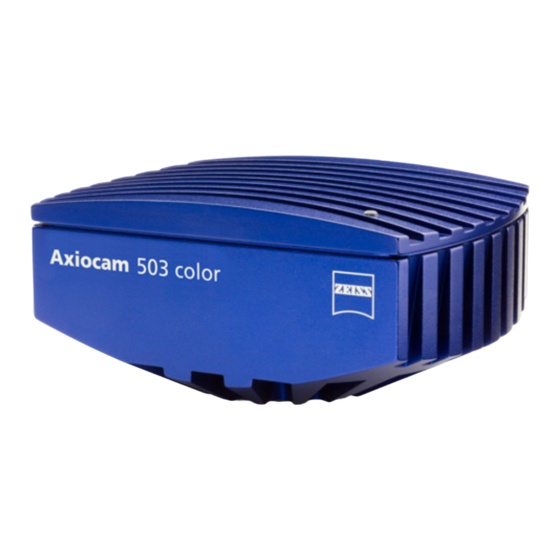 Zeiss Axiocam 503 color Manuals