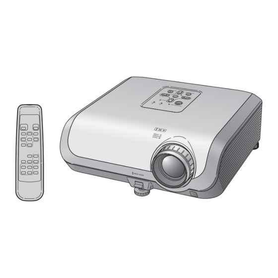Sharp XV-Z100 User Manual