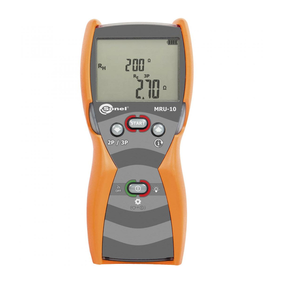 Sonel MRU-10 Manual