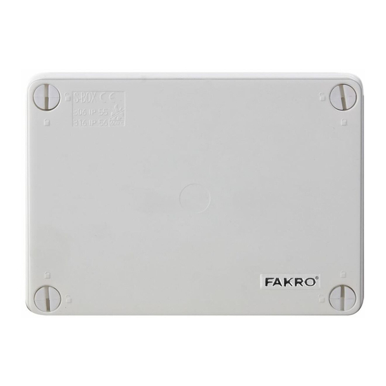 fakro ZWMP Programming And Usage Instructions