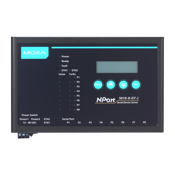 Moxa Technologies NPort 5600-8-DT Quick Installation Manual