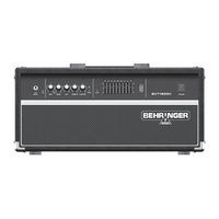 Behringer Ultrabass BVT4500H User Manual