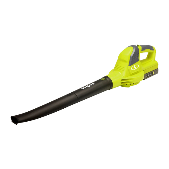 SNOWJOE sunjoe 20ViONLTE-BLW-RM Manuals
