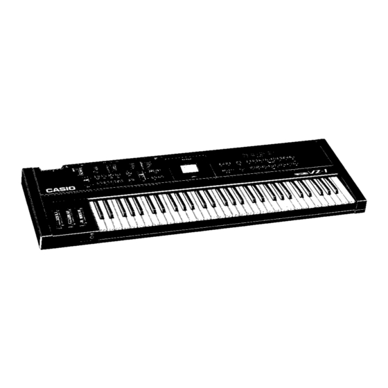 Casio VZ-1 Service Manual And Parts List