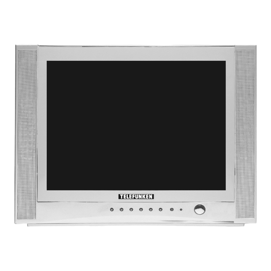 Telefunken TTV-21N02 Color Television Manuals