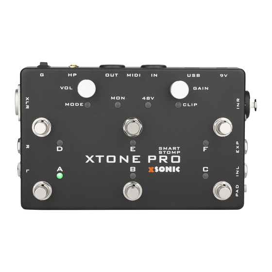 XSONIC XTONE Pro Manuals