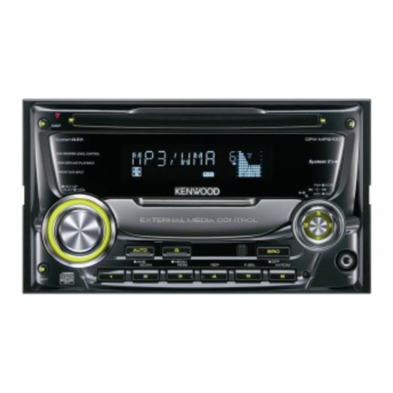Kenwood DPX-MP2100 Instruction Manual