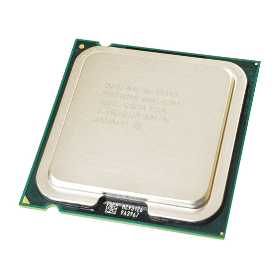 Intel BX80571E5300 - Pentium 2.6 GHz Processor Datasheet